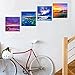 Ocean Coast Canvas Wall Art Beach Sunset Picture Prints Nature Pictures Modern Blue Wall Decor Canvas Artwork 12