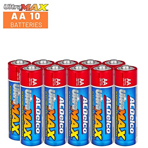 image for Powermax ACDelco UltraMAX 10-Count AA Batteries, Alkaline Battery with