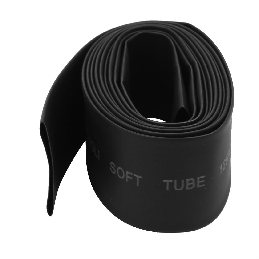sourcingmap 25mm Dia 2:1 Heat Shrink Tubing Tube Sleeving Wire Cable Black 2M Length