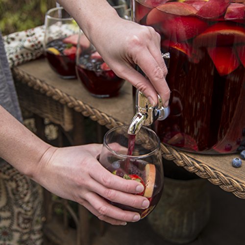 Anchor Hocking 2 Gallon Heritage Hill Beverage Dispenser with Lid (2