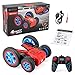 VATOS RC Stunt Car Remote Control Car 4WD Off Road RC Flip Car, 360° Spins & Flips 180° Swing with Led Lights 2.4Ghz Double Sided Rotating Tumbling 3D Deformation Dance Car Kids Toy for Boys Girls
