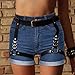 HOMELEX Leg Harness Thigh Holster Garters Harajuku Waist Gothic Rings Belt for Women Rave Outfits (P56)