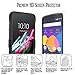 Idol 3 Case,(5.5 Inch), Alcatel Idol 3 Starshop Full Protection Dual Layers Hybird Case with Kickstand and Locking Belt Swivel Clip Black + Premium HD Screen Protector