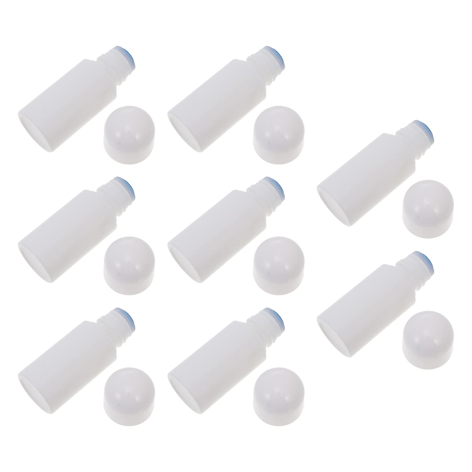 8pcs Multipurpose Sponge Bottles Durable Subpackaging Containers for Travel Gym Convenient Liquid Dispensing White Capacity Each