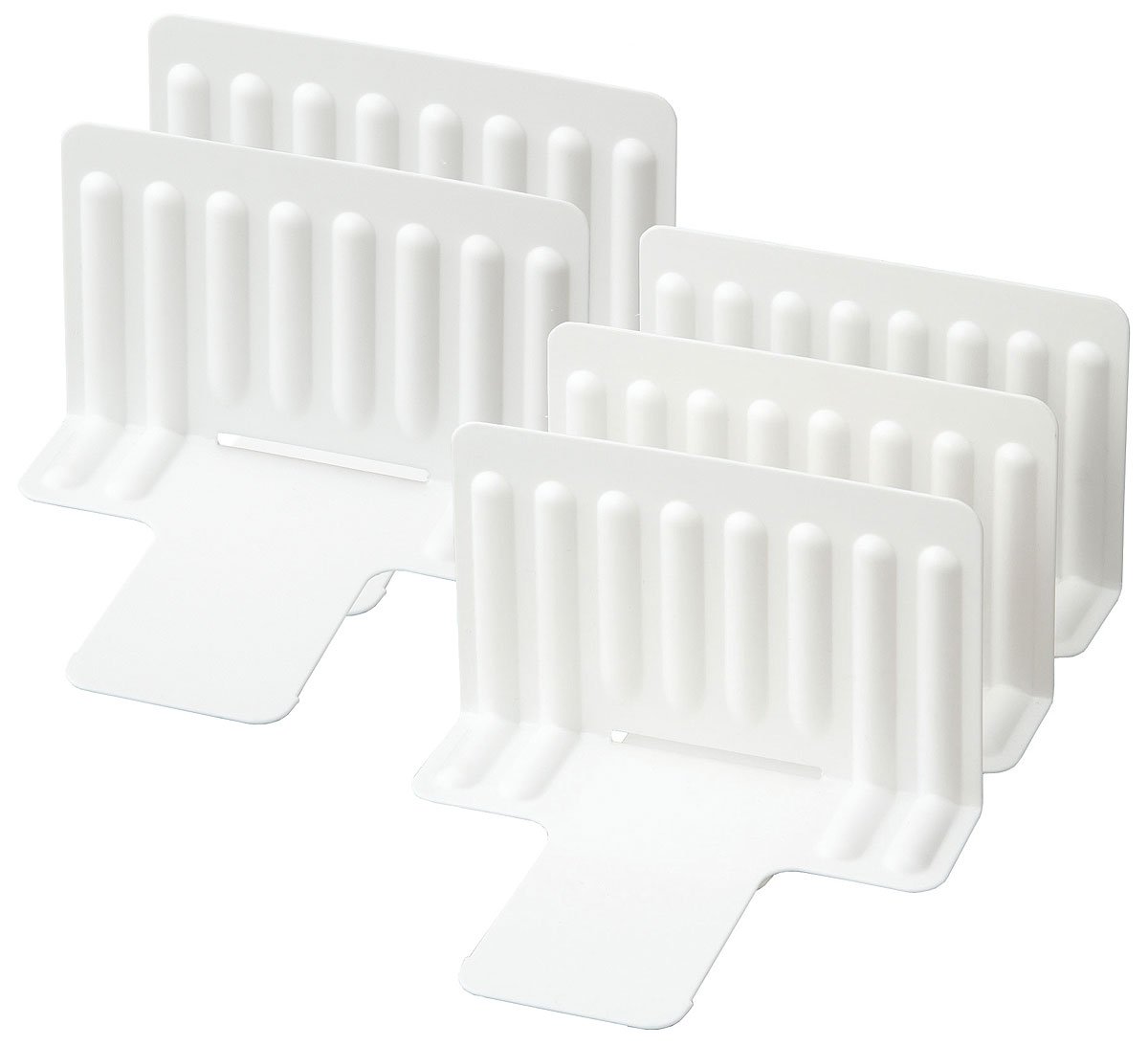 Likeit 冷凍庫スタンド スライド式 仕切り5枚 ホワイト