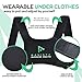 Ravista Posture Corrector Brace for Women Men - Medical Adjustable Shoulder & Clavicle Back Support with Comfort Strap - Wearable Under Clothes - Improve Office Slouching Computer Sitting Position