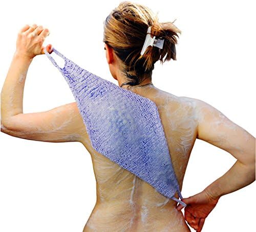 The Back Scrubber #1 Bath Shower Cleansing Loofah-style Body Exfoliator For Healthy Skin Care. (Lavender) by Bish Bish