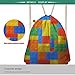 Showudesigns Llama Floral Drawstring Backpack for Kids Boys Girls String Sack Gympack Women Small Cinch Gym Bag Yoga Pouch