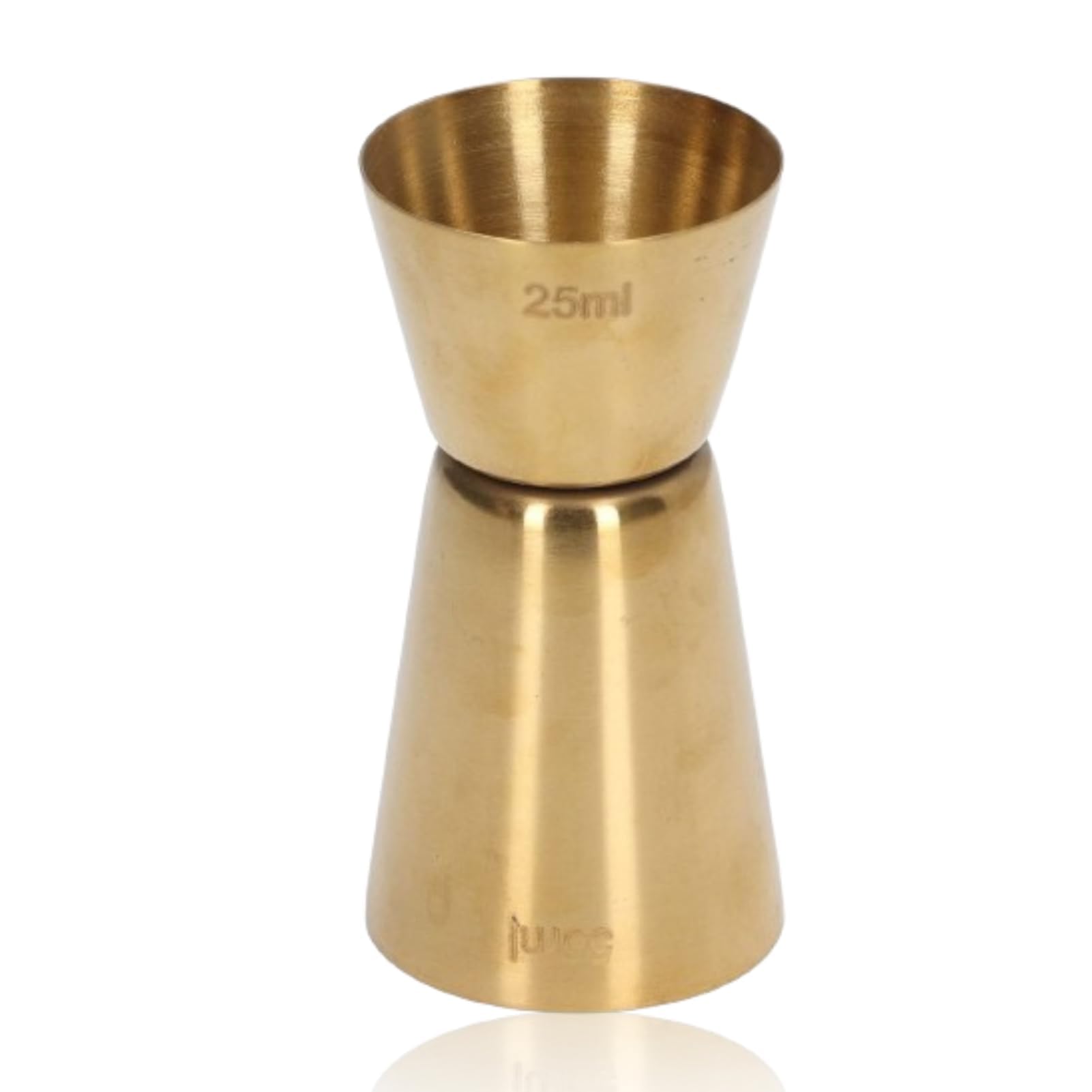 2Pcs Cocktail Jigger Gold, Stainless Steel Jigger Measure Gold Double Jigger for Bartending Japanese-Style Jigger for Home Bar(L)