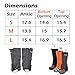 TRIWONDER Leg Gaiters Waterproof Snow Boot Gators Hiking Gaiters Men Women for Walking Climbing Hunting Cycling Backpacking Lightweight Rain Shoe Gaiters (1 Pair) (Black, S)