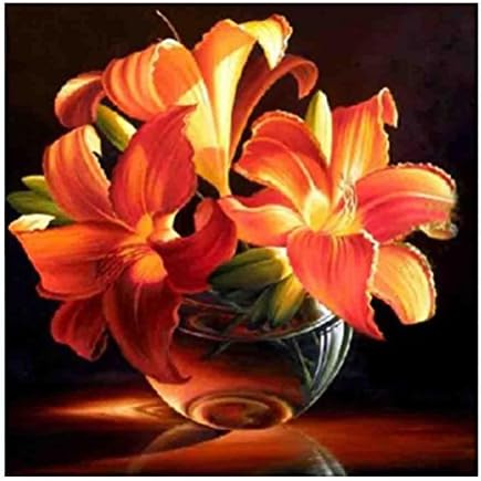 Diamond Painting Kits Deklong 5D Embroidery Paintings Rhinestone Pasted DIY Flowers Diamond painting Cross Stitch (H)