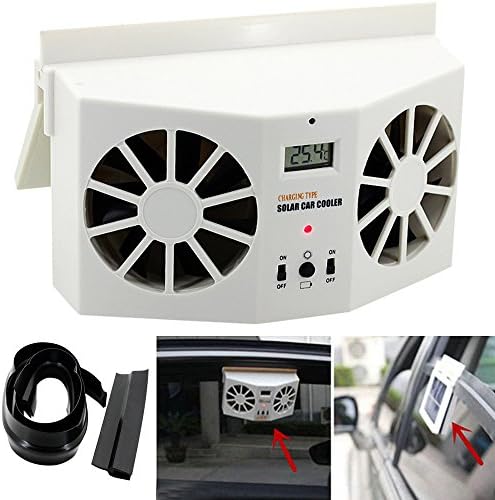Hmond (TM) Solar Powered Car Window Air Vent Ventilator Mini Air Conditioner Cool Fan NEW home decoration accessories party wall diy fan