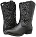 Deer Stags Girls Ranch Western Boot, Black, 11 Little Kid