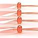 AFUNTA Propeller Blades for Hubsan X4 H107 H107D H107C H107L Quadcopter, 4 Sets (16pcs) Transparent Props Rotor for Helicopter - Red & Green & Blue & Orange