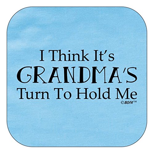 Baby Gifts For All Gift from Grandma I Think It's Grandma's Turn to Hold Me Bodysuit Newborn Light Blue - Thumbnail 2