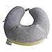 YANGNING Memory Foam Travel Neck Pillow - Neck Support Travel Pillow for Comfort Rest,Neck and Chin Support,Grey