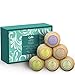 Bath Bombs (Set of 6) by Calily - Natural Bath Bombs To Indulge, Relax and Nourish Senses, Skin, Body and Spirit - Bath Bomb Kit With Six Different Essential Oil Bath Bombs - Gluten-Free & Vegan