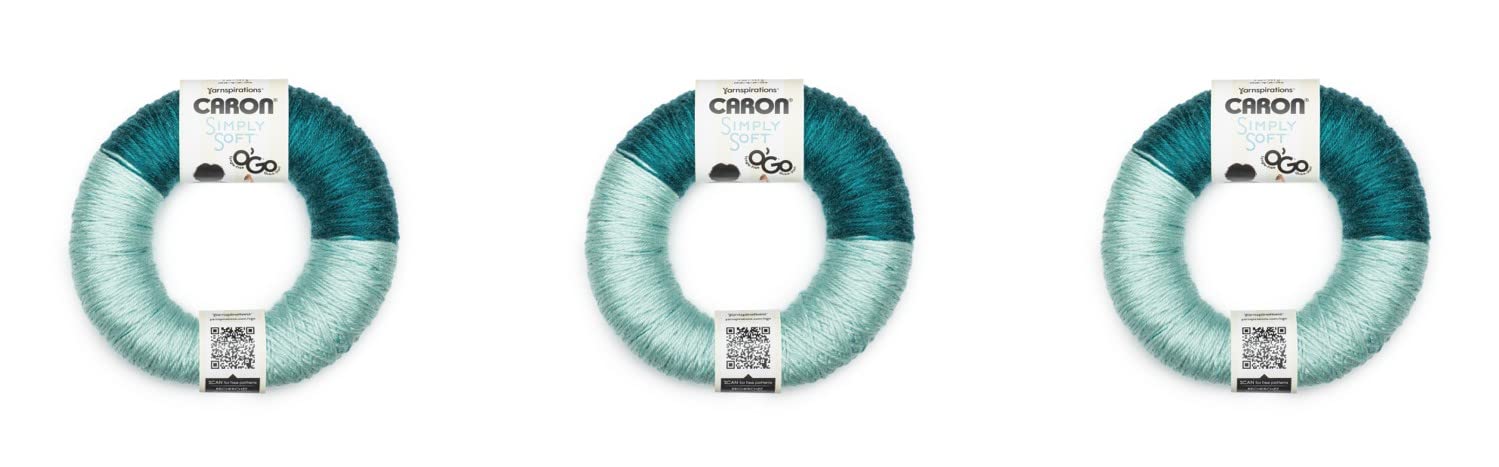 Caron Simply Soft O'Go - Pack of 3 - Pagoda/Glacier