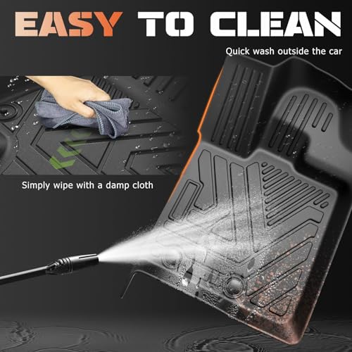 All Weather TPE Car Floor Mat Fits For Toyota Land Cruiser LC300 2022-2026 7Seats Protector Passenger Seat With Fire Extinguisher Car Mats Floor Waterproof LC300 Interior Accessories