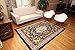 Generations Traditional Opera Persian Area Rugs Black 5'2 x 7'3