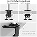 SLYPNOS Triple Monitor Desk Mount Stand with C-Clamp Base, Heavy-Duty Arms, Mounts Three Screens up to 27″, for Comfortable Gaming & Workthumb 3