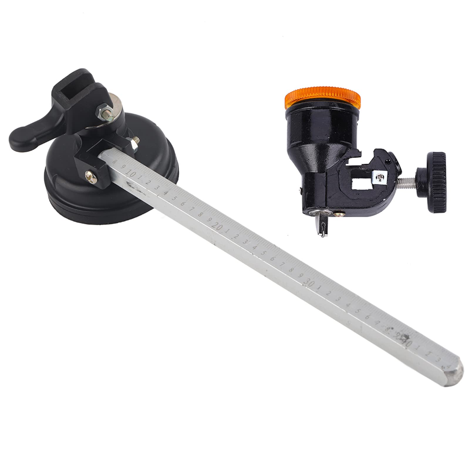 Garosa 40cm/15.75" Adjustable Circular Glass Cutter Tile Cutter with Suction Cup Aluminum Alloy Base for Ceramic Glass Cutting Tools