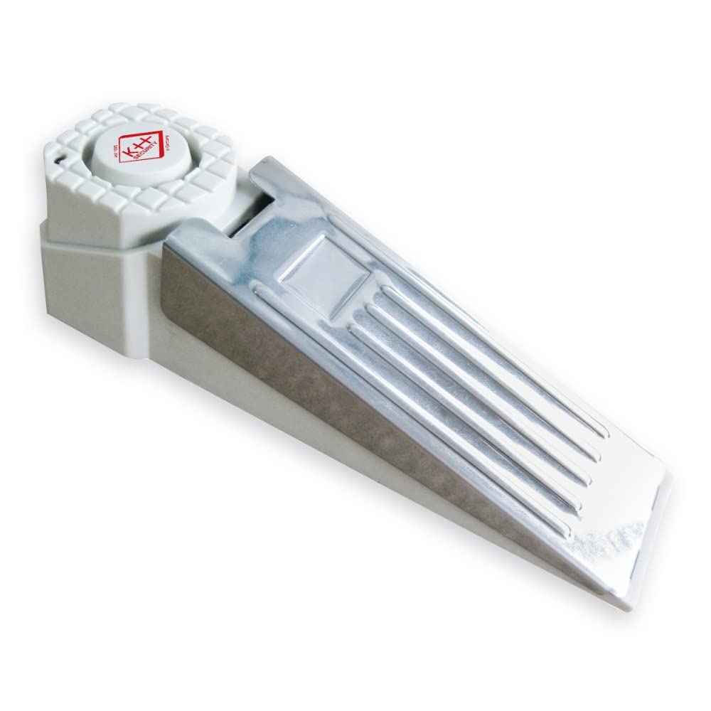 KH Security 100185 Safety First Alarm Door Stop 27.3 x 15.5 x 7 cm White