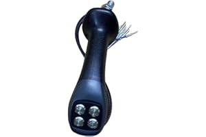 Etyldya 4-Button Handle for Wheeled Excavators, Control Lever Joystick Controller Component - Gripper Button Joystick Handle,