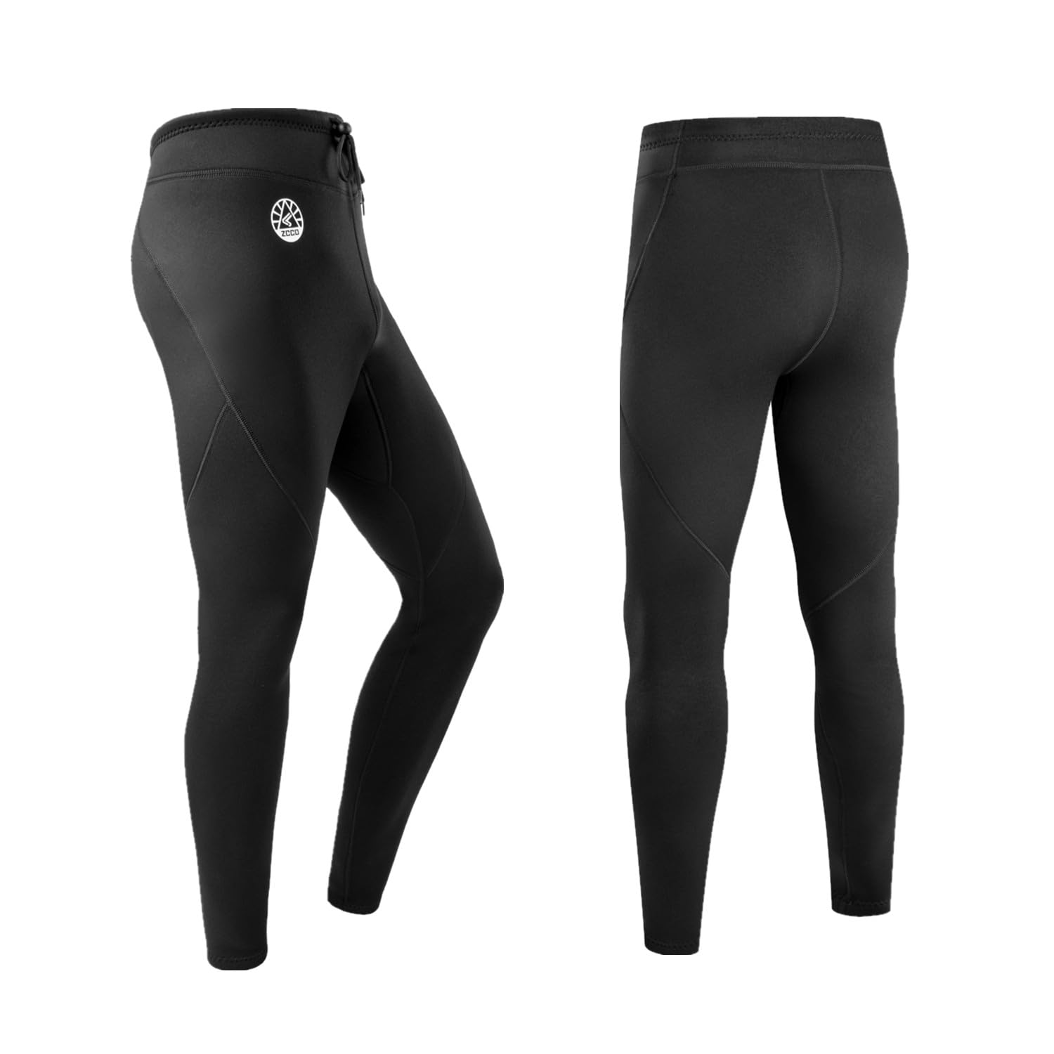 ZCCO Men&Women Wetsuit Pants, 1.5mm/3mm Neoprene Long Pants Keep Warm,Diving Pants for Surfing Kayaking Swimming Diving Canoeing (1.5mm-Men-Black, XL)