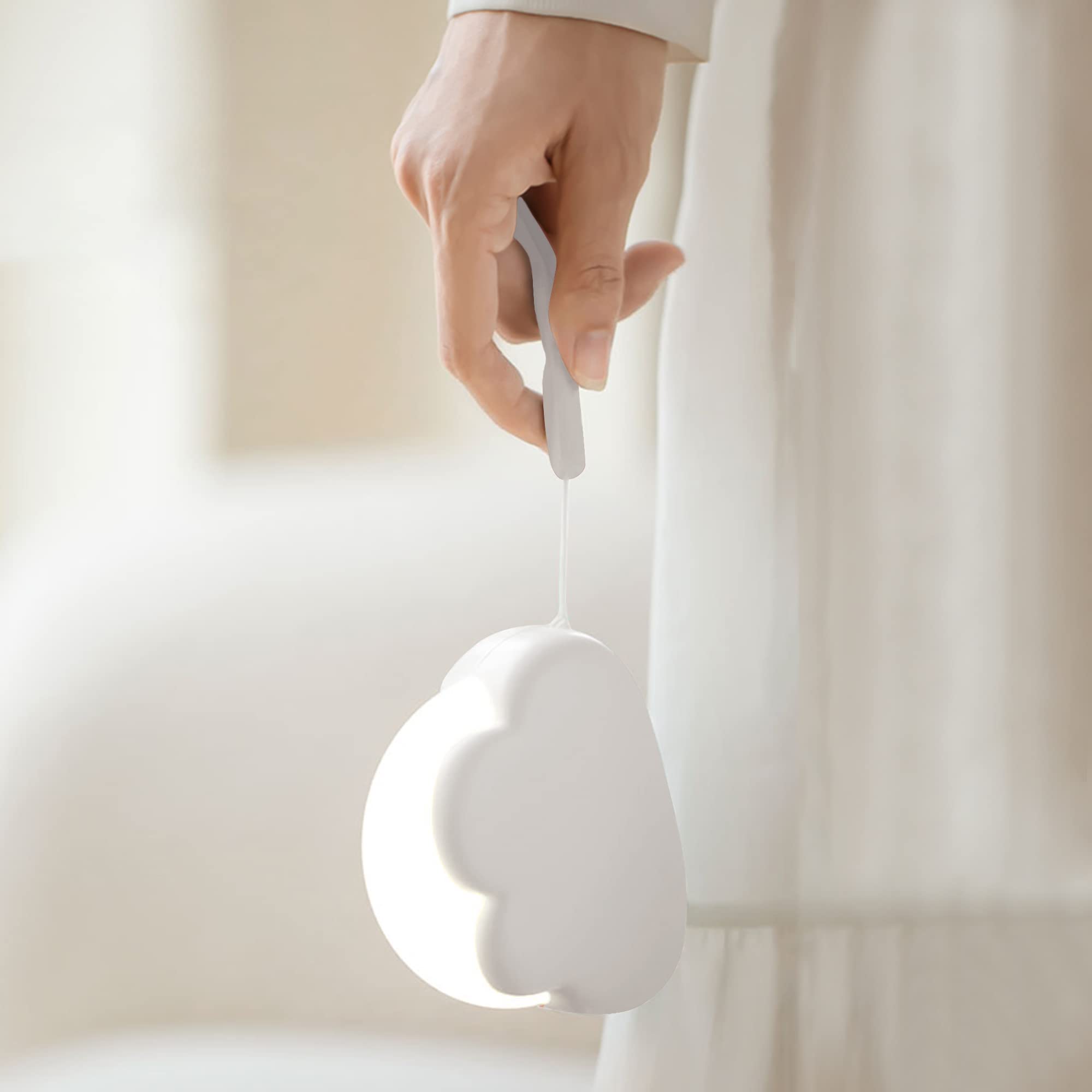 Annmore Kids Night Light Cloud, Portable for Baby Breastfeeding, Rechargeable Toddlers Flashlight, Dimmable Bedside Lamp Decorate Nursery, Newborn Maternity Essentials, Gifts for Girls Boys Mum