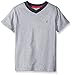 Nautica Boys' Short Sleeve V-Neck Mini Stripe Tee Shirt