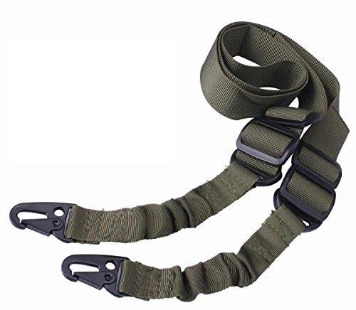 Ultimate Arms Gear OD Olive Drab Green Bungee FNH,FAL,Fiyar Scar,PS90,FS2000 Rifle-12/20 Gauge Shotgun-QD Quick Detatch Shoulder Strap
