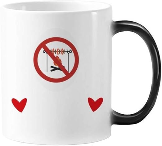 Amazon Co Jp ロゴのバーベキュー 加熱変色愛写真セラミックマグ ホーム キッチン