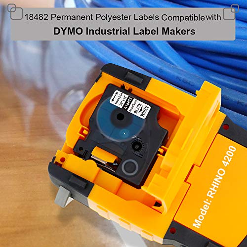 Aonomi Compatible Industrial Label Tapes Replacement for DYMO 18482