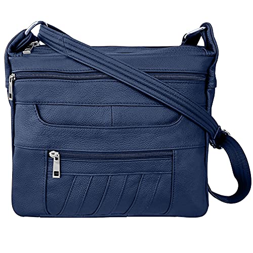 Roma Leathers Leather Concealed Carry Crossbody Purse YKK