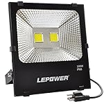 100W New Craft LED Flood Lights, Super Bright Security Lights, 500W Halogen Bulb Equivalent, IP66 Waterproof, 8000lm, 6500K, Daylight White, Outdoor Floodlight (100W Daylight White)