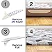 J&B Rug Grippers Premium 8 pcs Anti Curling - Non-Slip Pads For Flat Corners. Renewable Gripper Tape For Carpet, Rugs & Hardwood Floors. Strongest Adhesive Rug Pad w/ No Sticky Residue by Relia Grip