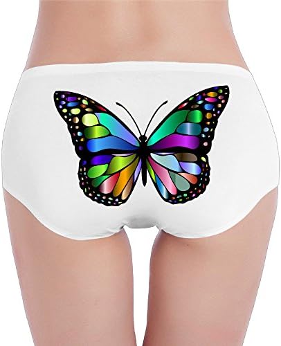 Wally Women's Colorful Butterfly Low-Rise Cotton Bikini Brief Panties Underwear XL