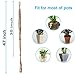 47 Inch Macrame Plant Hanger, 2PCS Indoor Outdoor Hanging Planter Net Basket Jute Rope with Beads for Succulents, Cacti, Herbs, Small Plants (Classic Jute)