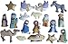 Christmas Nativity Set - Interactive Fabric Nativity Scene Wall Hanging with Plush Moveable Figures by Mistletoe Mill