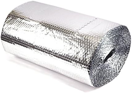 15m2 (0.6x25m) of Solar Bay Metallic Polymer Double Foil Bubble Insulation, with Single Bubble Layer