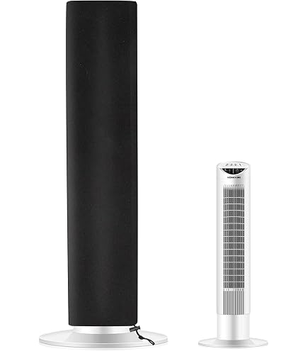 Tower Fan Abdeckhaube – Wasserdicht, Staubdicht, Für Turmventilatoren Bis 33x33x106 Cm, Schwarz
