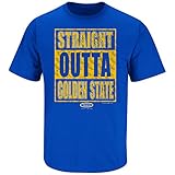 Golden State Warriors Fans. Straight Outta Golden State. Royal Blue T Shirt (Sm-5X)