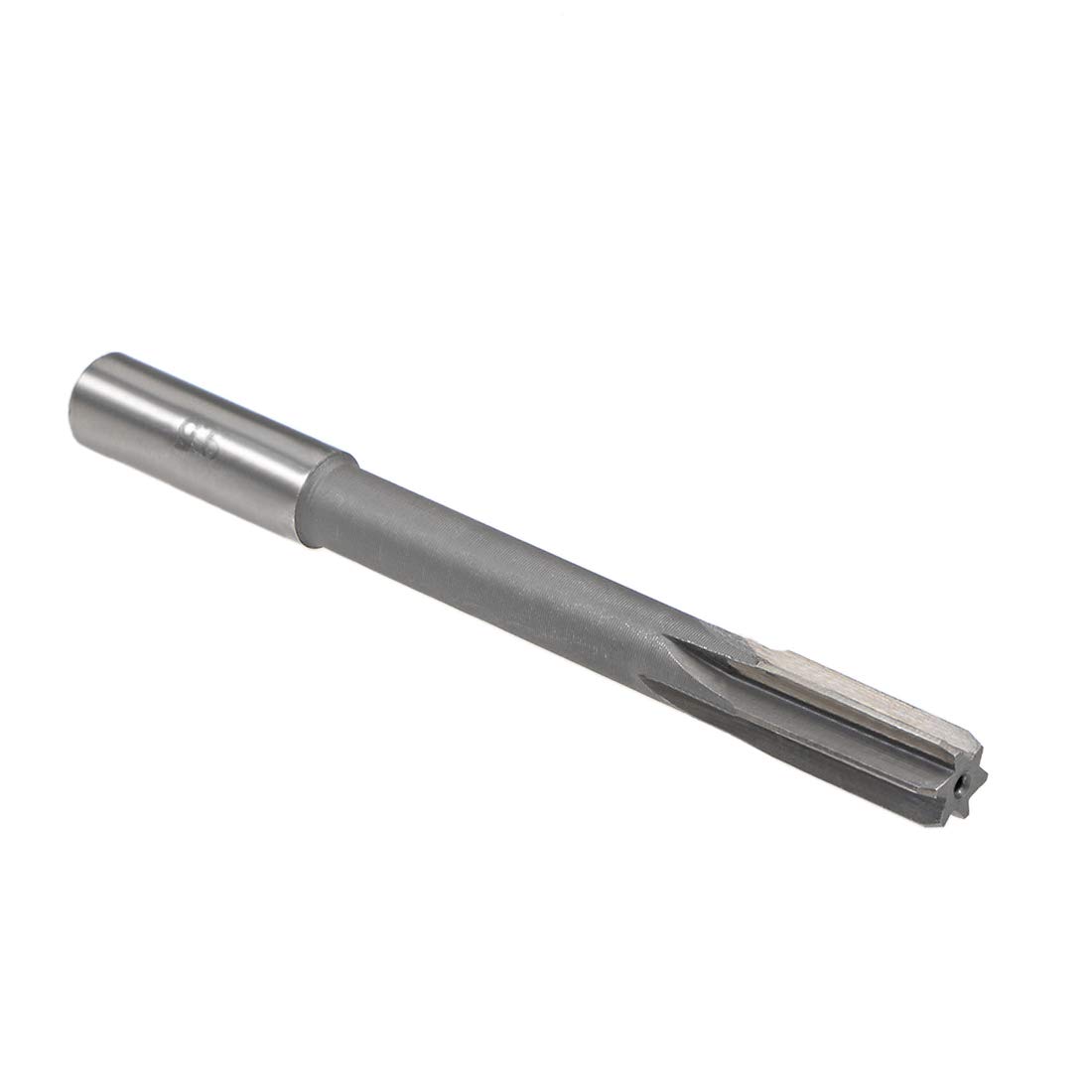 sourcing map Chucking Reamer 9.5mm, H8 HSS Lathe Machine Reamer 6 Straight Flutes, Round Shank Milling Cutting Tool, Metric Reaming Drill Bit for Stainless Steel Metal Hole