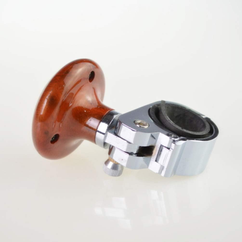Wakauto Steering Wheel Spinner Knob, Power Booster Ball Spinner, Metal Steering Wheel Assistive Ball for Car Vehicle (Peach Wood Color): Automotive