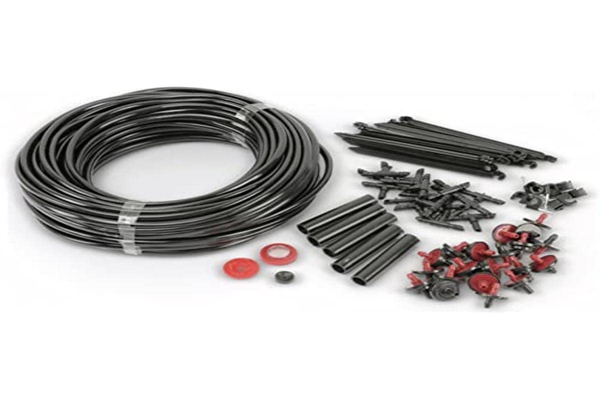 PROGARDEN Irrigation Kit - Drip Style, Vinyl Material, 23m Hose, Adjustable Watering, 1.5bar Max Pressure