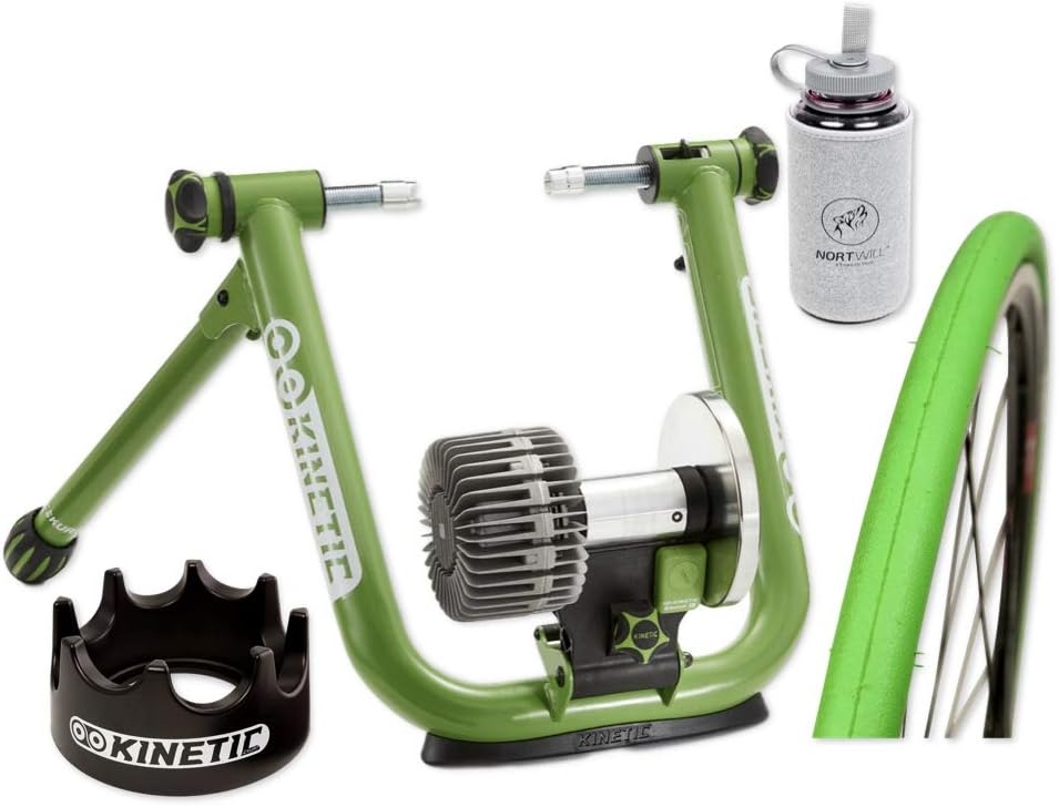 Nortwill - Kinetic Road Machine Smart 2 Bike Trainer Bundle | Indoor Bike Trainer - (Free Kinetic Trainer Tire, NALGENE Water Bottle)