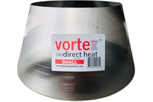 VORTEX (IN)DIRECT HEAT Vortex Small (in) Direct Cooking Charcoal Grill BBQ Accessory Cone 18.5 22.5 for Weber Smokey Mountain WSM Small - Stainless - Original - USA Made -Genuine SM Size