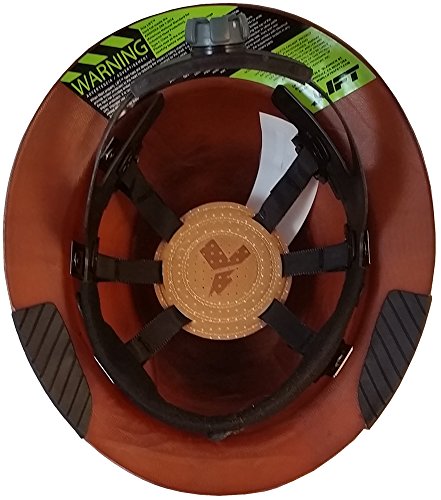 DAX Fiberglass Composite Hard Hat with Hard Hat Tote- Full Brim, Natural Tan