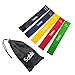 Sable Resistance Exercise Bands for Women Men, Set of 5 with Carry Bag, Workout Stretching Latex Loop for Legs, Physical Therapy, Yoga, Ankle, Pilates, P90x, P90 and Home Fitness